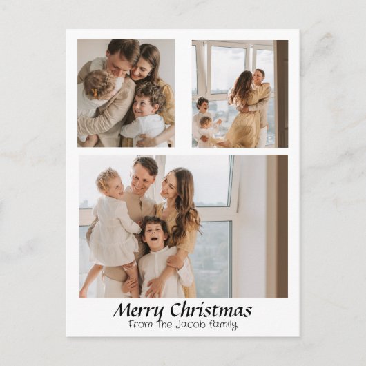 Met drie foto's met Kerstmis feestdagen (Voorkant)