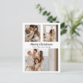 Met drie foto's met Kerstmis feestdagen (Staand voorkant)