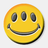 met drie ogen magneet (Voorkant)