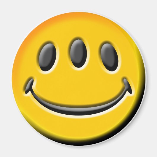 met drie ogen magneet (Voorkant)