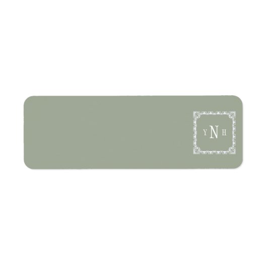 met drieletterige monogram etiket (Voorkant)