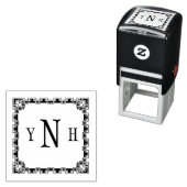  met drieletterige monogram  zelfinktende stempel (In situ)