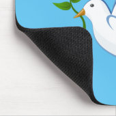 met duif gevleugelde olijftak muismat (Hoek)