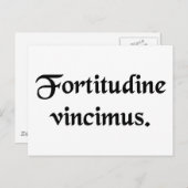 Met duurzaamheid veroveren we. briefkaart (Voorkant / Achterkant)