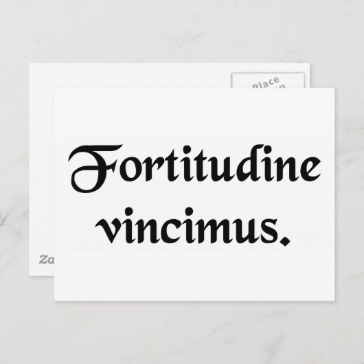 Met duurzaamheid veroveren we. briefkaart (Voorkant / Achterkant)