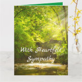 Met echt sympathie, prachtige aangepaste Kaart (Gele Bloem)