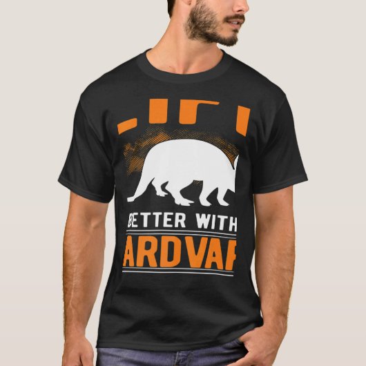 met een aardvarken t-shirt (Voorkant)