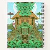 met een anime notitieboek (Achterkant)