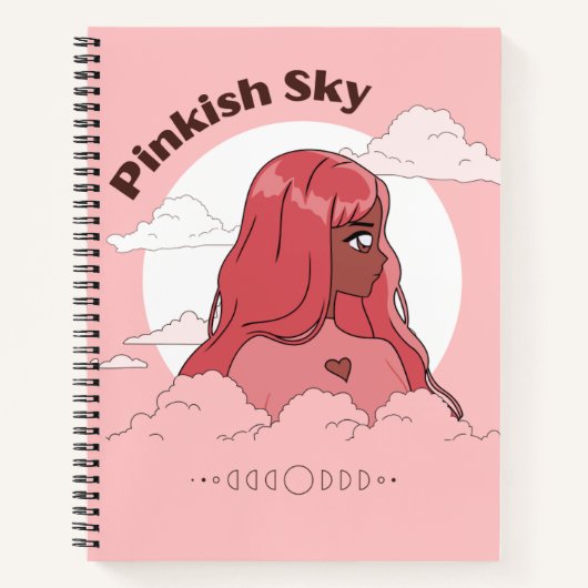 met een anime notitieboek (Voorkant)