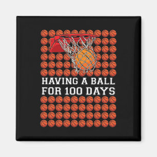 Met een bal van 100 dagen Basketball Kinder Boy Sm Magneet