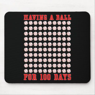 Met een bal voor 100 dagen van school 100th Baseba Muismat