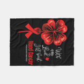 Met een beetje geluk versla ik het bewustzijn van  fleece deken (Voorkant (Horizontaal))