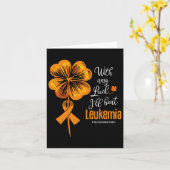 Met een beetje geluk versla ik het leukemiebewustz kaart (Gele Bloem)