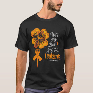 Met een beetje geluk versla ik het leukemiebewustz t-shirt