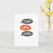 met een bekendmaking van de Baby (kleine persoon) Kaart (Gele Bloem)