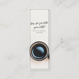 Met een Bladwijzer van het Boek Mini Visitekaartje