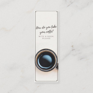 Met een Bladwijzer van het Boek Mini Visitekaartje