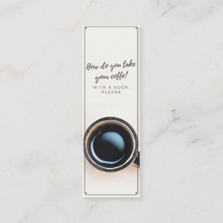 Met een Bladwijzer van het Boek Mini Visitekaartje