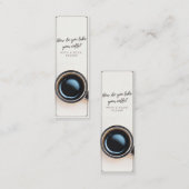 Met een Bladwijzer van het Boek Mini Visitekaartje (Voorkant / Achterkant)