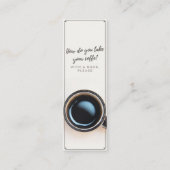 Met een Bladwijzer van het Boek Mini Visitekaartje (Achterkant)