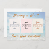 Met een Blast 3 Photo Briefkaart Sjabloon (Voorkant / Achterkant)