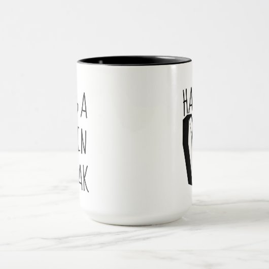 met een Coffin Break Coffee-Mok Mok (Midden)