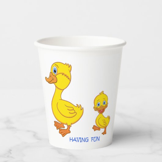 Met een deun paper Cup Papieren Bekers (Voorkant)