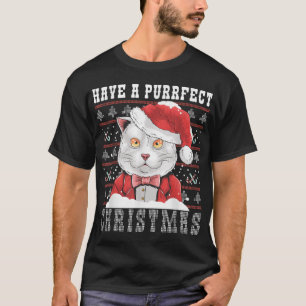 Met een doorweekt kerstfeest met een lelijke kerst t-shirt