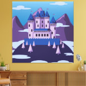 met een fantasikasteel bekleed canvas (Insitu (Woonkamer))