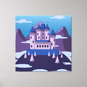 met een fantasikasteel bekleed canvas (Voorkant)