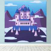 met een fantasikasteel bekleed canvas (Insitu (Houten vloer))