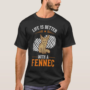 met een Fennec-woestijn Fox Fennec T-shirt