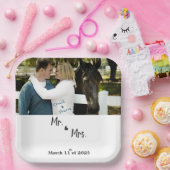 Met een foto papieren bordje (Feest)