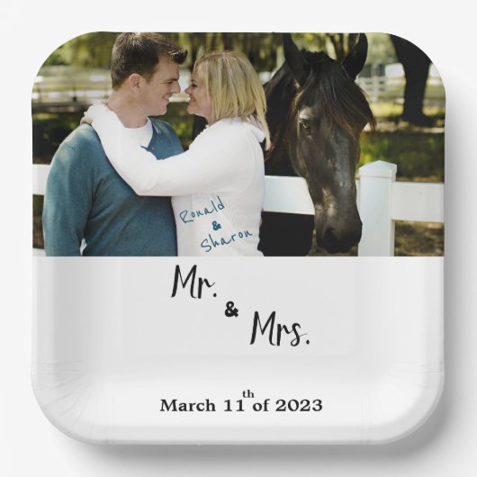 Met een foto papieren bordje (Voorkant)