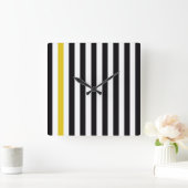 Met een gele streep vierkante klok (Huis)