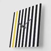 Met een gele streep vierkante klok (Hoek)