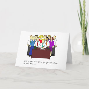 Met een geweldig team kun je meer bereiken. kaart