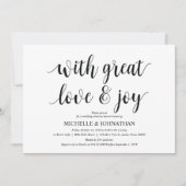 Met een geweldige liefde repetitief voor het avond kaart (Voorkant)