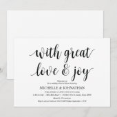 Met een geweldige liefde repetitief voor het avond kaart (Voorkant / Achterkant)