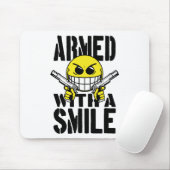 Met een glimlach bewapend muismat (Met muis)