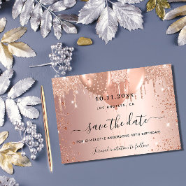 Met een goudglitter van 16 roos zoete ballonnen save the date