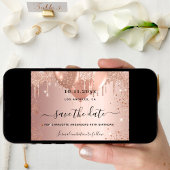 Met een goudglitter van 16 roos zoete ballonnen save the date