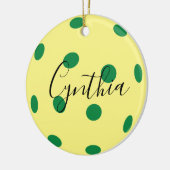 Met een grap, Pickleball Ceramic Ornament (Links)