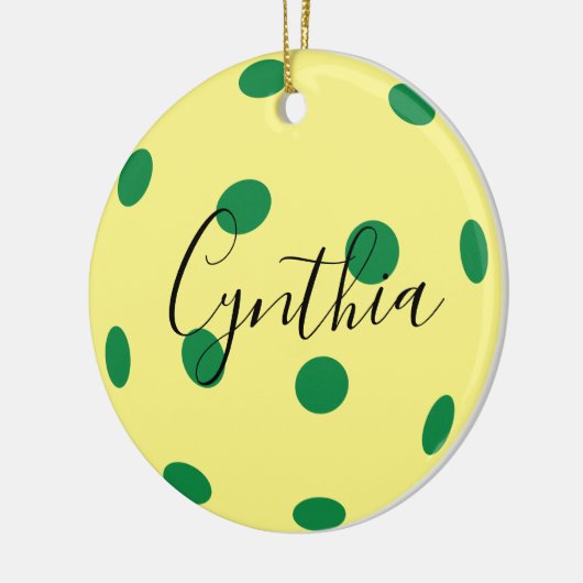 Met een grap, Pickleball Ceramic Ornament (Links)