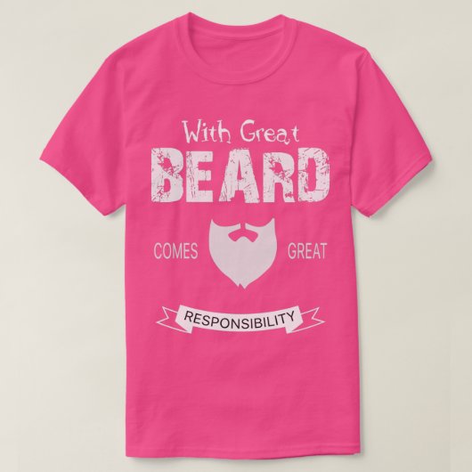 Met een grote baard 1 t-shirt (Design voorkant)