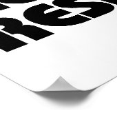 Met een grote baard komt een grote verantwoordelij poster (Hoek)