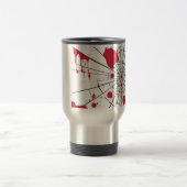 met een halogeengruid glas reisbeker (Center)