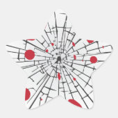 met een halogeengruid glas ster sticker (Voorkant)