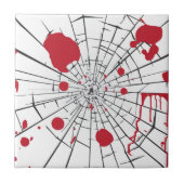 met een halogeengruid glas tegeltje (Voorkant)