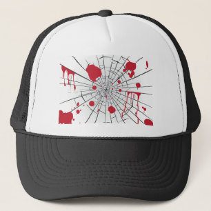 met een halogeengruid glas trucker pet